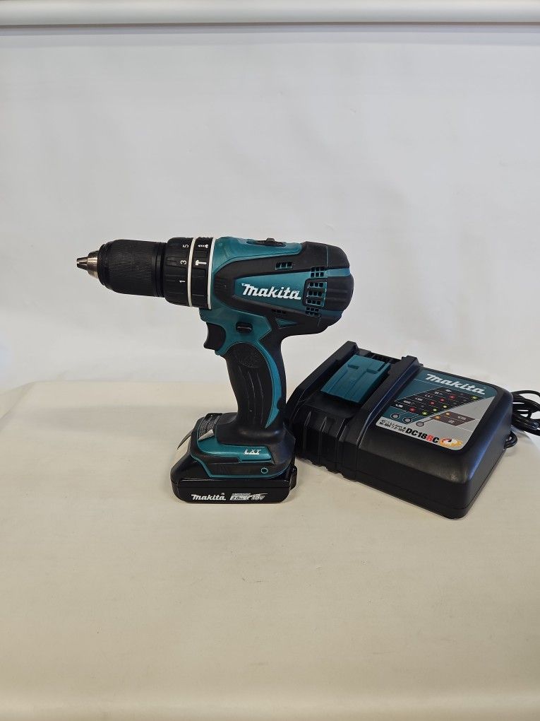 Makita 18V LXT 1/2" Cordless Drill Driver XPH01 w/ 2Ah Battery & Charger 814439-1