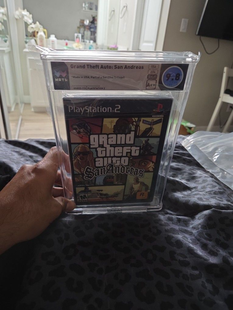 PS2 GTA SAN ANDREAS WATA GRADED 9.8A++