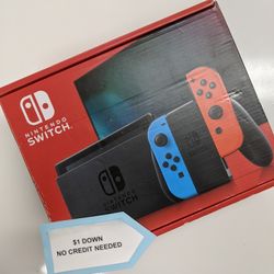 Nintendo Switch V2 Gaming Console New - Pay $1 today and pay the rest later -