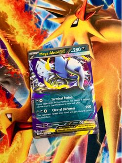 Pokemon Mega Absol ex 086/132 Double Rare Mega Evolution Holo card