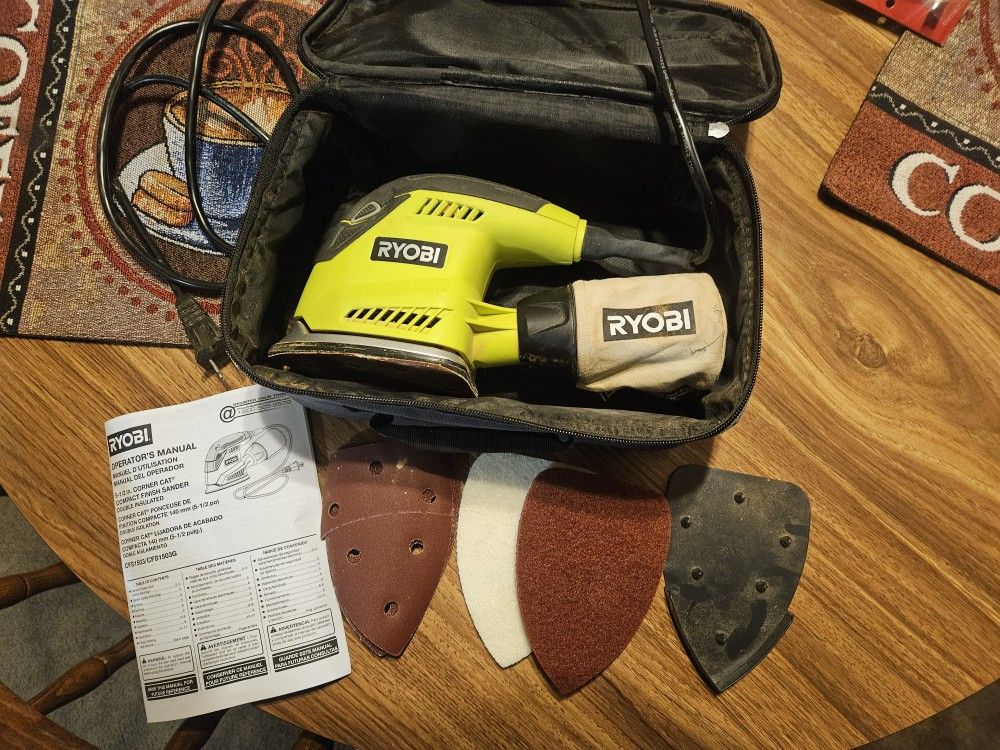 Ryobi Corner Cat Compact Finish Sander