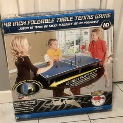 MD Sports 48” Large Foldable Ping Pong Table Tennis Table Top Game New