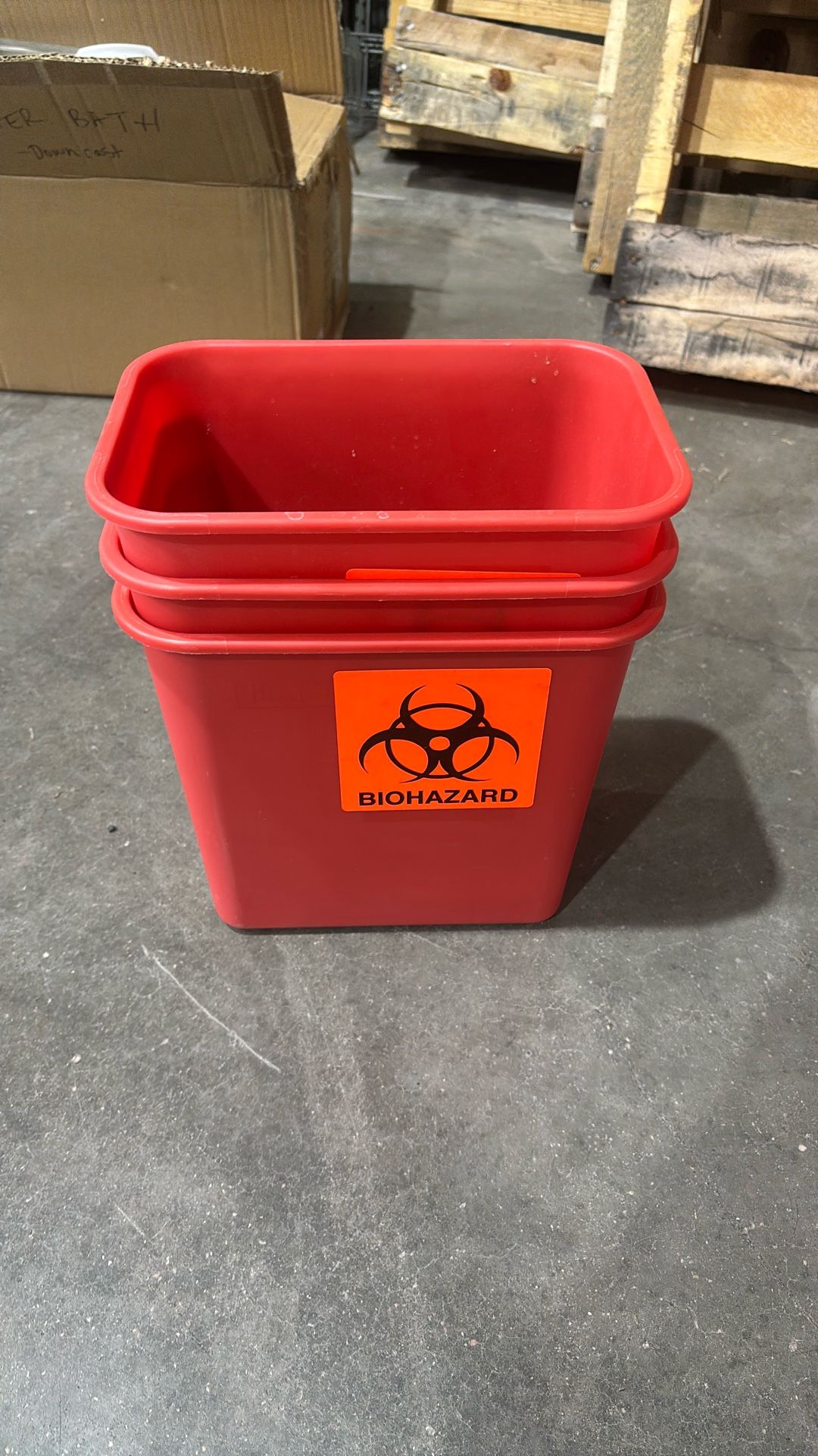 Small Biohazard Trash Bins