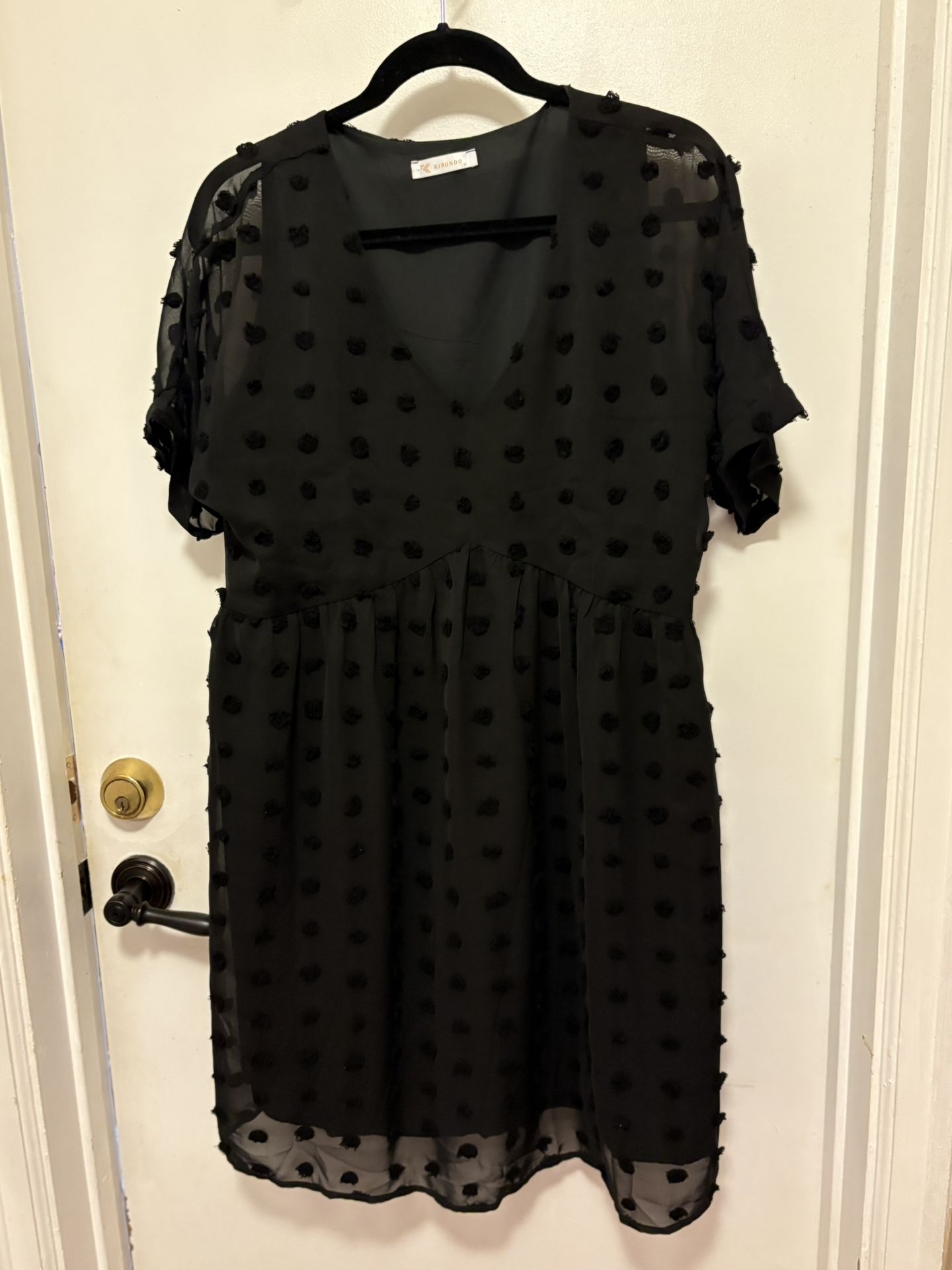 Black On Black Short Dress