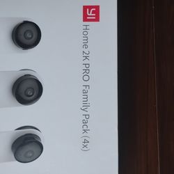 YI home2k pro family pack (4X) security cameras set of four open box never been used selling as is$65.00 plus shipping and handling