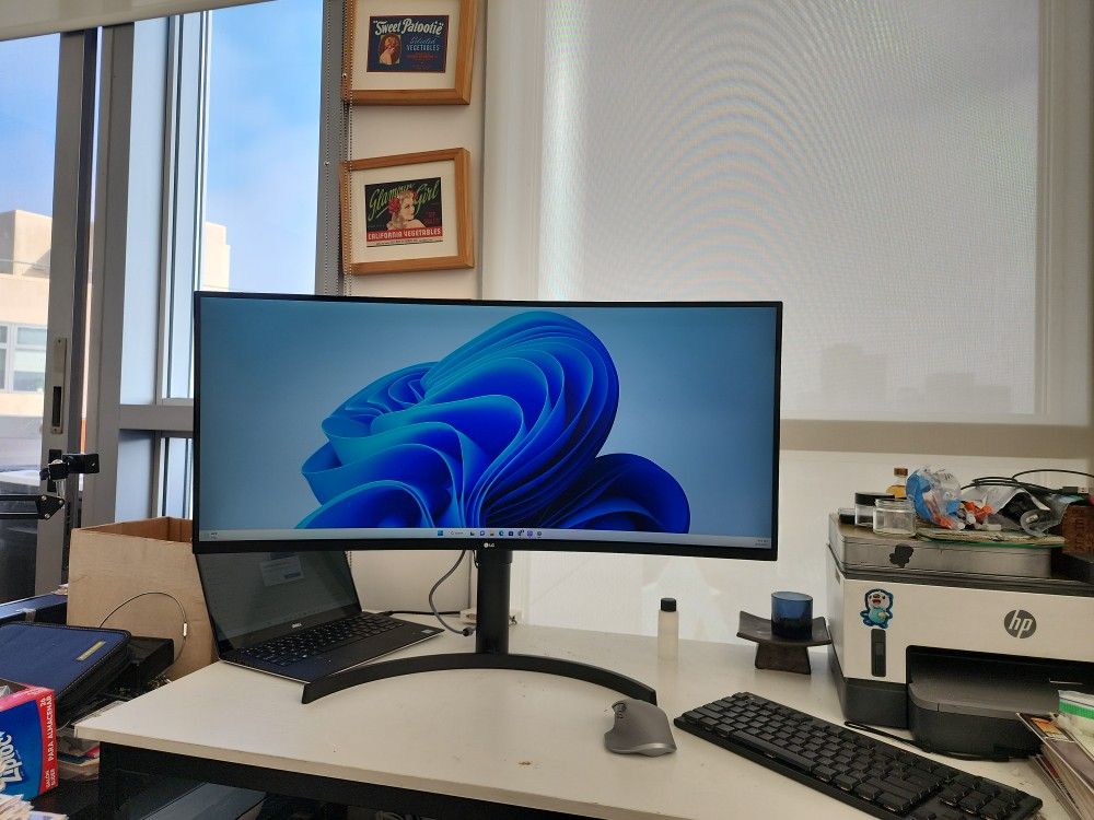 LG 35WN65C-B 35" Curved UltraWide QHD HDR VA 100Hz Monitor AMD FreeSync 2xHDMI