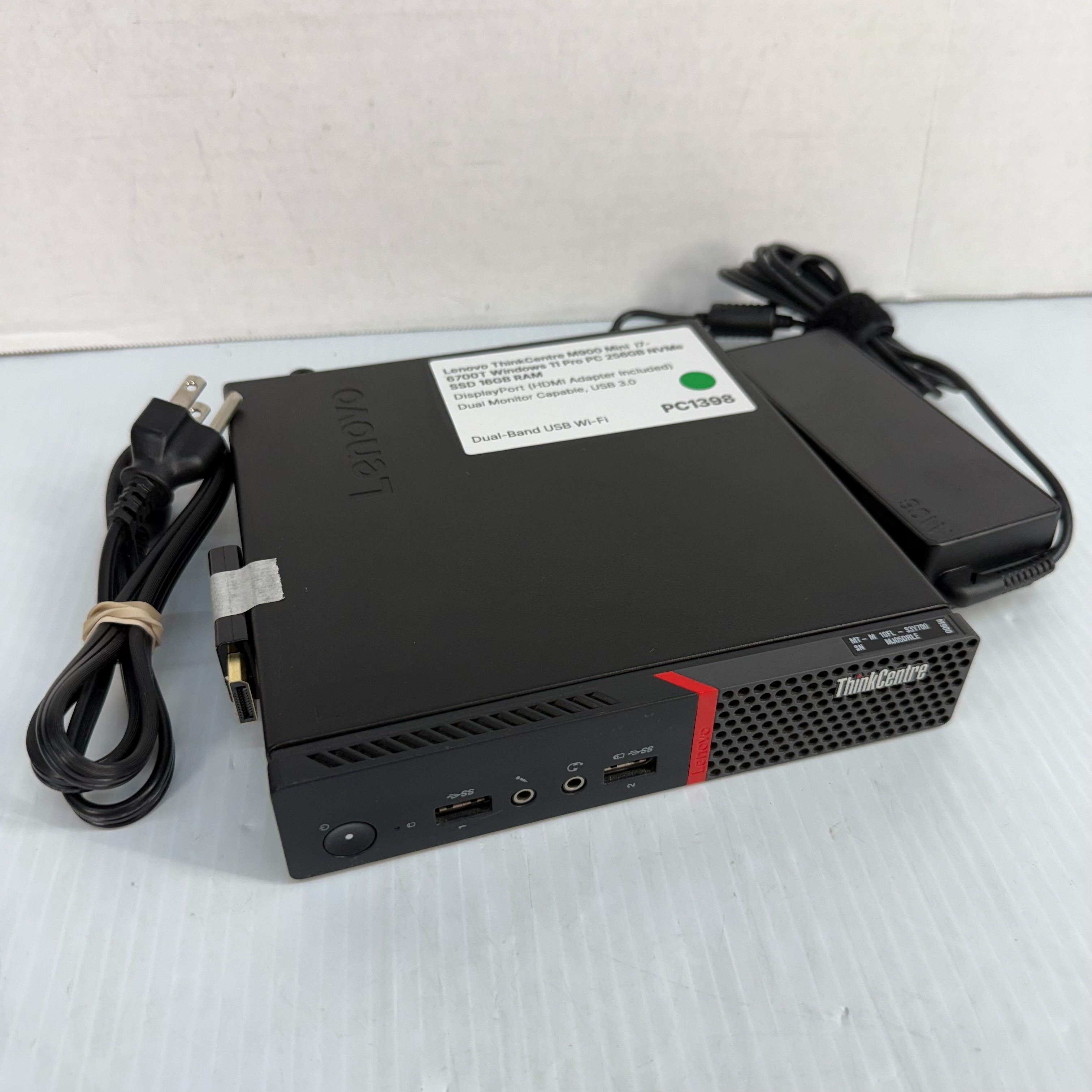 Lenovo ThinkCentre M900 Mini  i7-6700T Windows 11 Pro PC 256GB NVMe SSD 16GB RAM