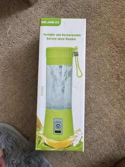 Portable Rechargeable Juice Blender 380 ml – Green (New)