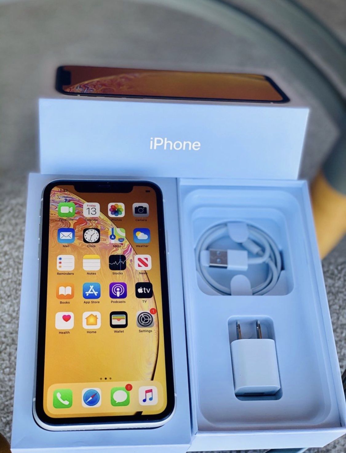 100% Battery Health iPhone XR Unlocked Available In Black/ Red