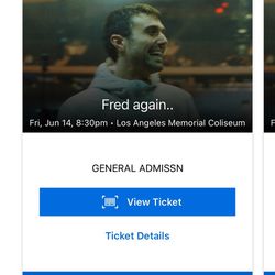 Fred Again.. @ Los Angeles Memorial Coliseum - Two Tickets, Section 106