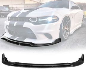 15-23 Dodge Charger V2 Style Gloss Black Front Bumper Lip