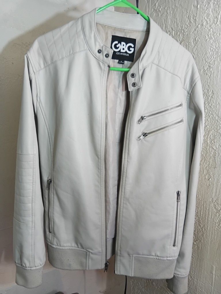 Men's Medium Faux Leather Jacket