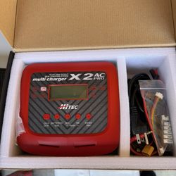 Hitec X2 AC Pro Dual RC Battery Charger + Soldering Station – Complete