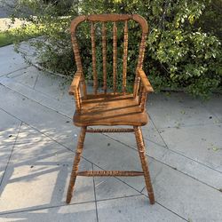 Antique baby high chair