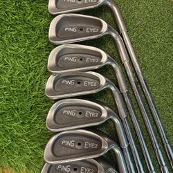 Ping EYE 2 (Black Dot) Irons - 3,6,7,8,9,W,SW / 7 Clubs Total