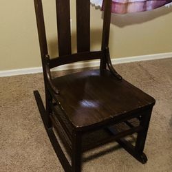 Beautiful 100 Yr Old Antique Rocking Chair