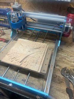 Upgraded desktop CNC machine with tools