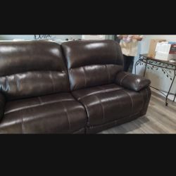 Asley Furniture New With Label Leather Sofa With Double Recliner. Just Didn't  Match My Furniture . Great Quality And Beautiful 