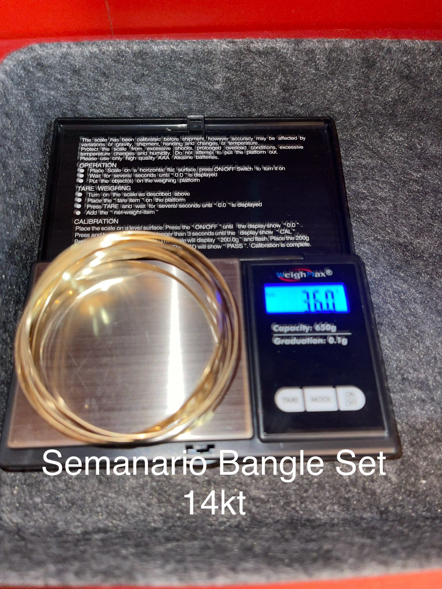 Semanario Bangle Set
