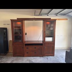 Wooden Entertainment Center 