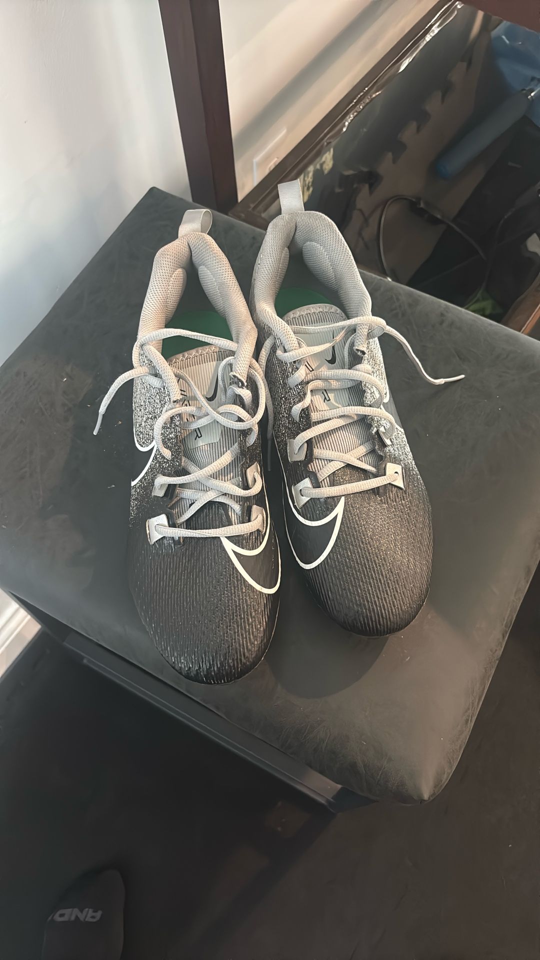 Nike Vapor Edge Speed 360 2 Football Cleats Black/White, Men's Size 11.5