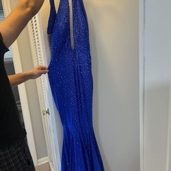 Royal Blue Sequence Dress