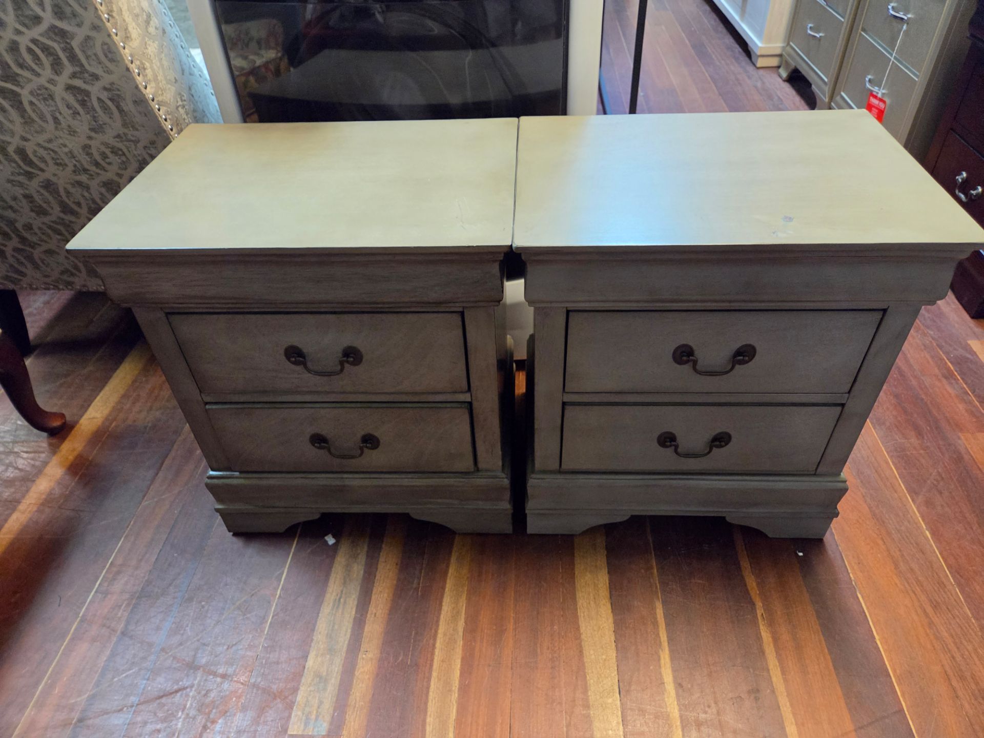Nightstand Set Gray