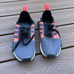 Grey And Orange Adidas Sneakers Size 5