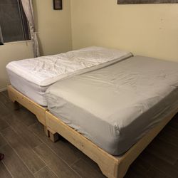2 Individual  Base Wood Bed  $ 130.00  Each One 