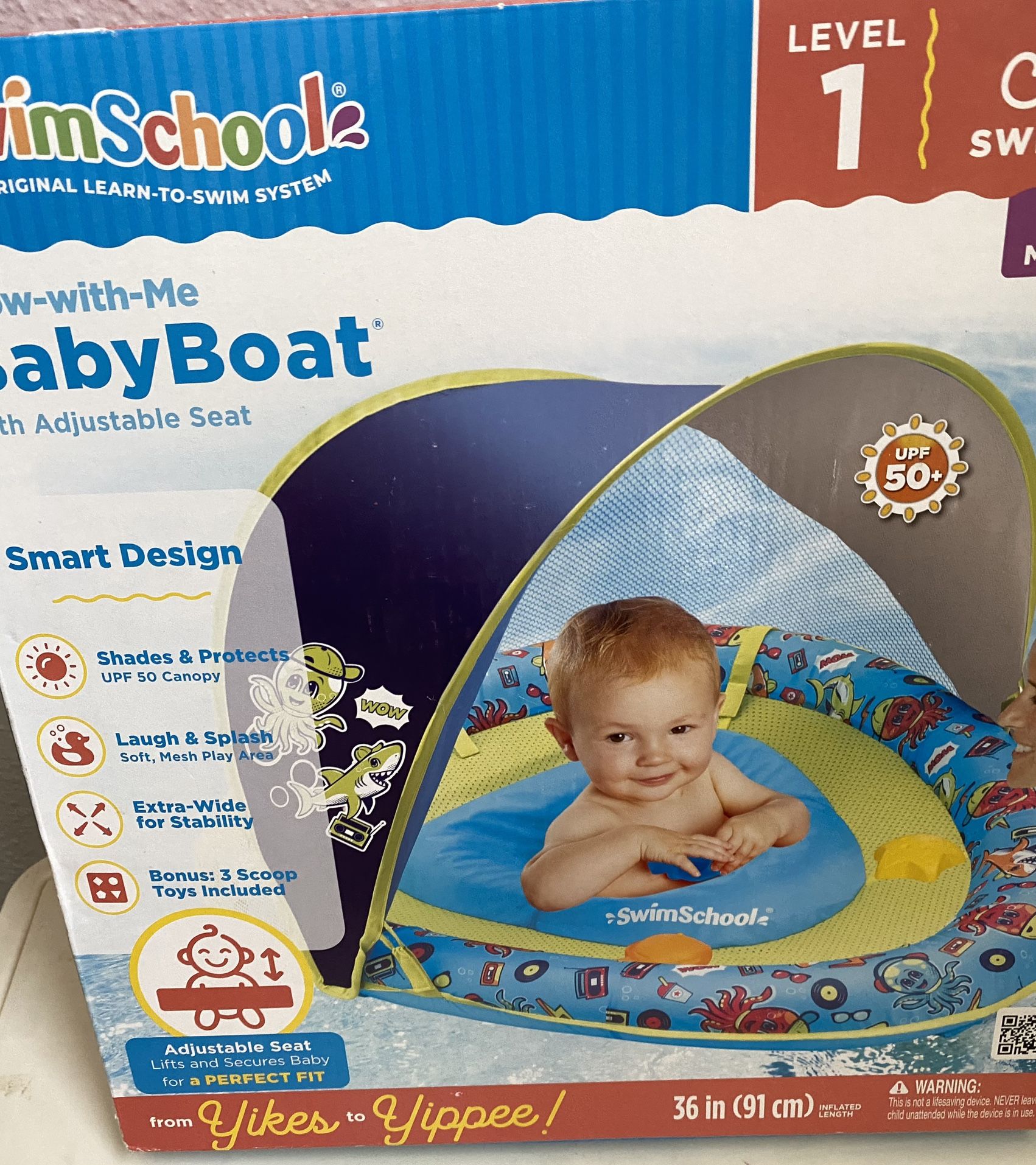 Swim School Baby Pool Float Step 1