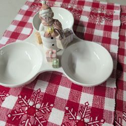 Avon Snow Lady Candy Dish