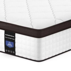 Kescas Premium 10" Hybrid Mattress -Medium-Firm and Fits Any Bed Frame: Platform, Box Spring, or Slats