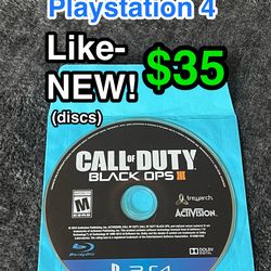 🎮 Like-NEW PS4 / PlayStation 4 • Call of Duty: Black Ops III • $35 🎮 Black Ops 3