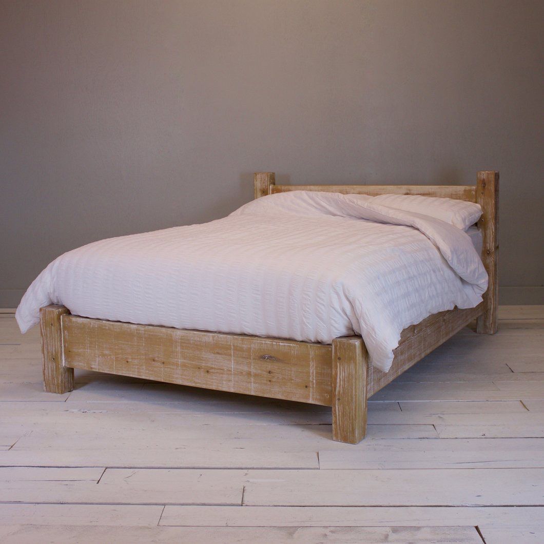 Wooden Panel Bed Frame (Queen)