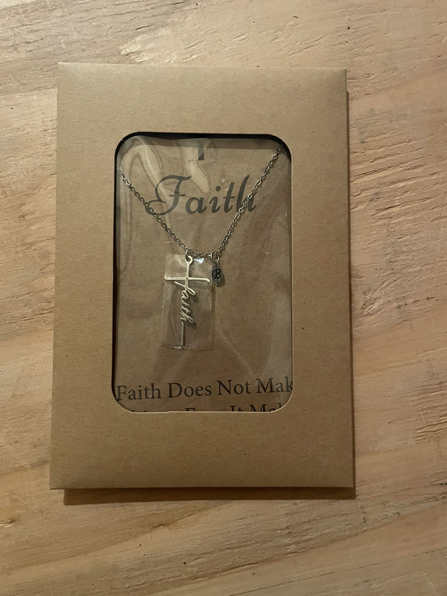 Sterling Silver Faith Necklace