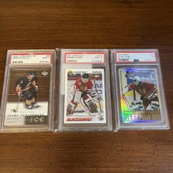 NHL Chicago Blackhawks Ottawa Senators PSA Cards 