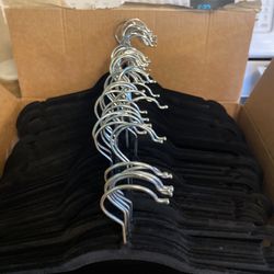 50 Black Velvet Hangers