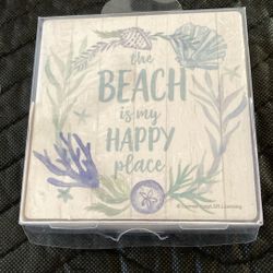 Thirstystone New Set Of 4 Beach Theme Coasters