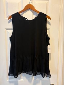 Brand New Time & Tru Women’s size Large Black Summer Top - Simi Valley