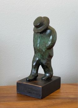 RARE “Market Man” Bronze Sculpture #5 Edition of 12 - by Jeff Day