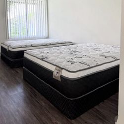 Queen Size Mattress And Box Spring New