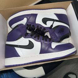Air Jordan Retro High OG Purple/Black-white