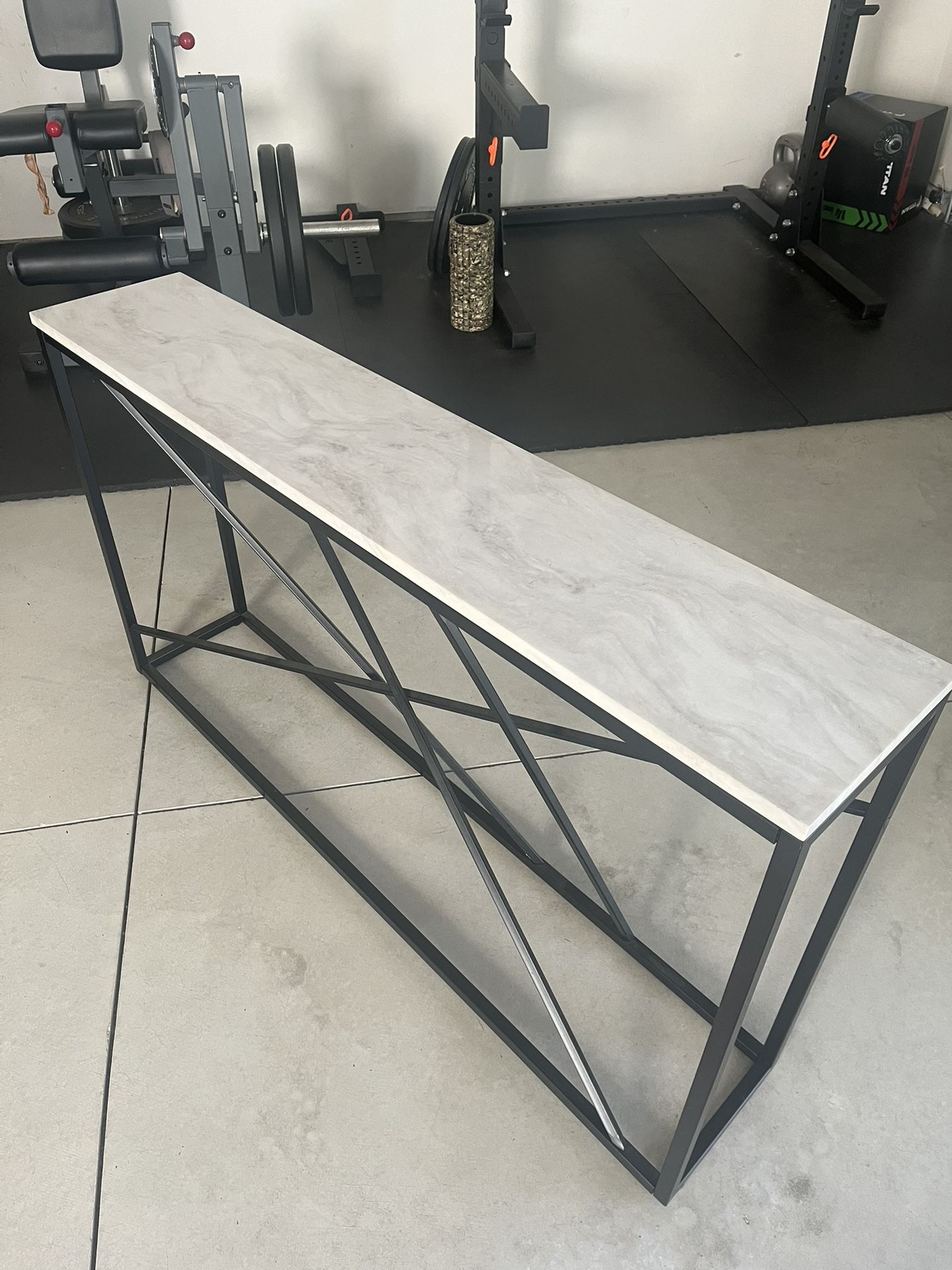 Faux Marble Entry/Side Table