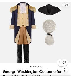 Kids George Washington Colonial Costume Set