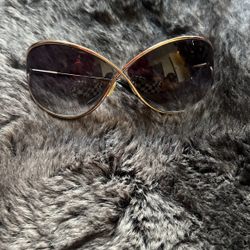 TOM FORD GOLDEN WITH BLACK lenses