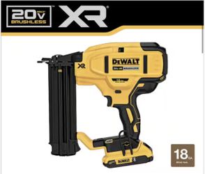 DEWALT 20V MAX XR Lithium-Ion Electric Cordless 18-Gauge Brad Nailer (Tool Only)
