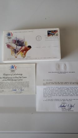 1984 official Olympics stamps