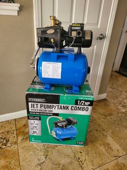 Everbilt bran new 1/2 HP Shallow Well Jet Pump with 6 gal. Tank