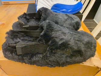 Fuzzy nike slides