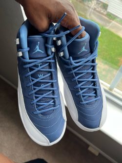 Air Jordan 12 Retro Blue White Sneakers